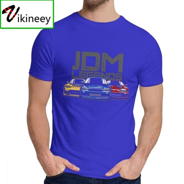 Fashion Design JDM Legend Hallowmas T-Shirt Camisa Hombre Classic Japanese Sportcar Hip Hop Christmas Day T-Shirt