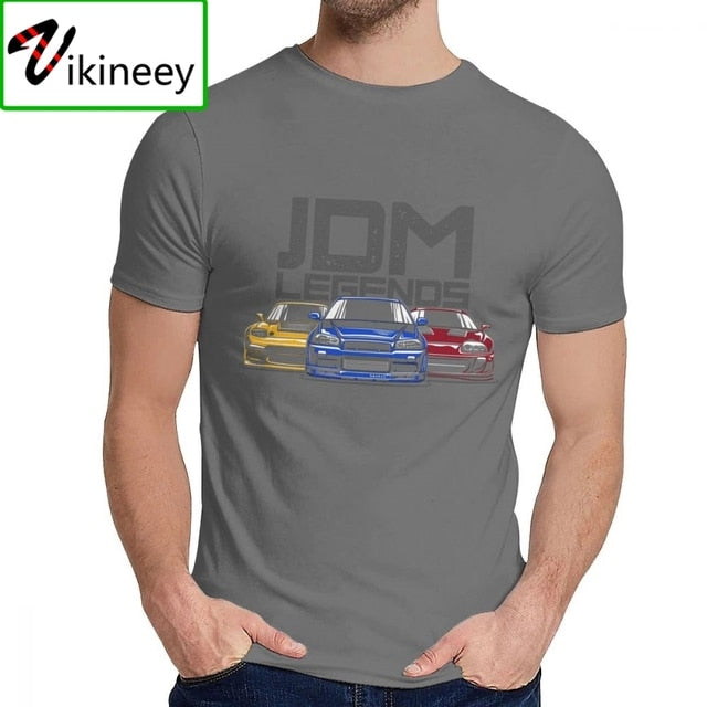 Fashion Design JDM Legend Hallowmas T-Shirt Camisa Hombre Classic Japanese Sportcar Hip Hop Christmas Day T-Shirt