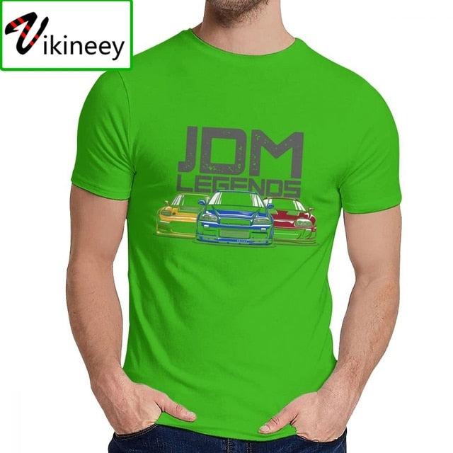 Fashion Design JDM Legend Hallowmas T-Shirt Camisa Hombre Classic Japanese Sportcar Hip Hop Christmas Day T-Shirt