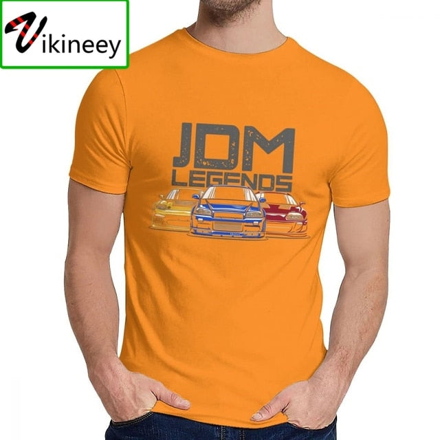 Fashion Design JDM Legend Hallowmas T-Shirt Camisa Hombre Classic Japanese Sportcar Hip Hop Christmas Day T-Shirt