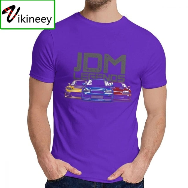 Fashion Design JDM Legend Hallowmas T-Shirt Camisa Hombre Classic Japanese Sportcar Hip Hop Christmas Day T-Shirt