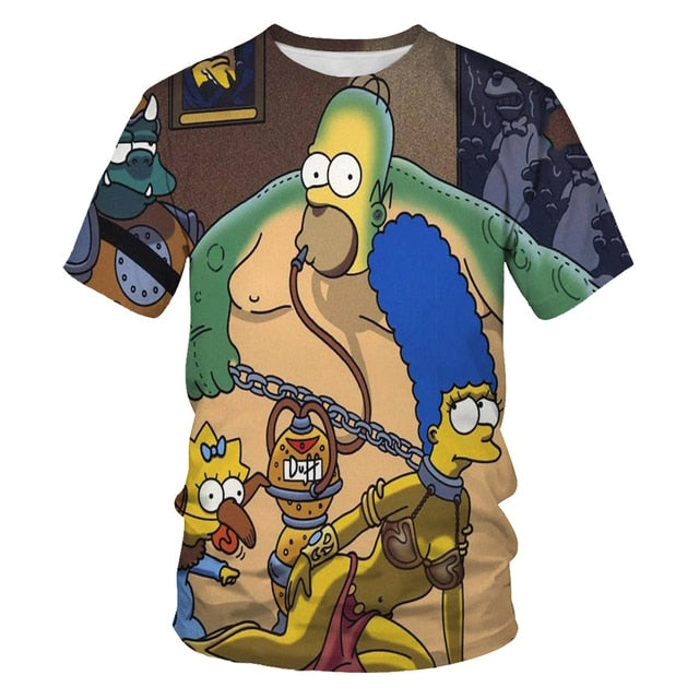 2021 summer hot sale men's and women's T-shirt fashion 3D printing fashion casual sports T-shirt short sleeve O-neck breathable