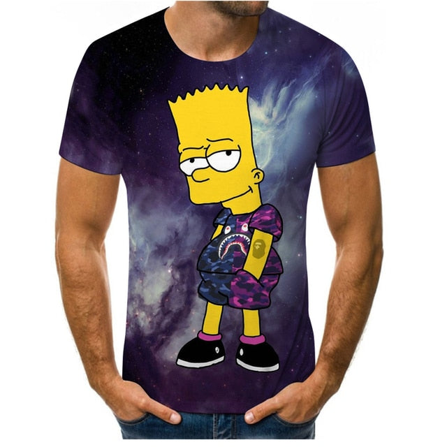 2021 summer hot sale men's and women's T-shirt fashion 3D printing fashion casual sports T-shirt short sleeve O-neck breathable