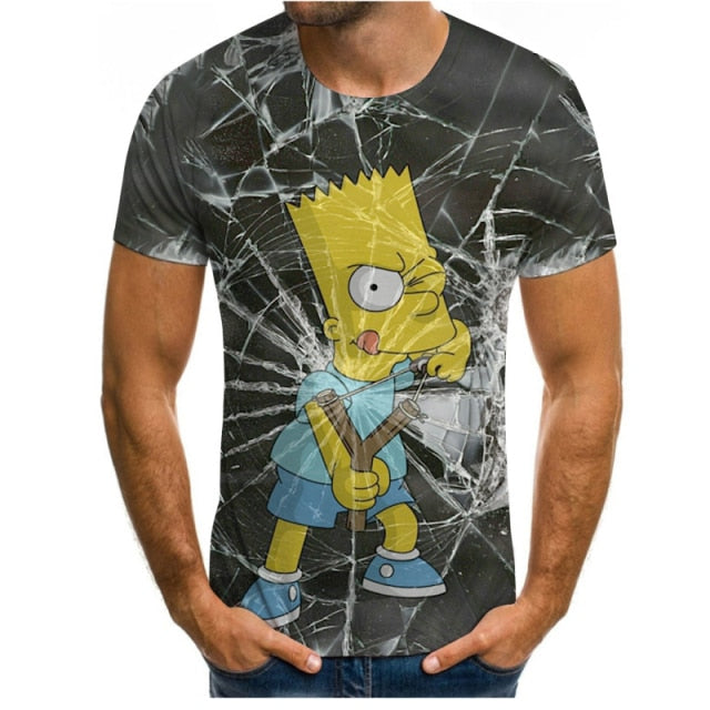 2021 summer hot sale men's and women's T-shirt fashion 3D printing fashion casual sports T-shirt short sleeve O-neck breathable