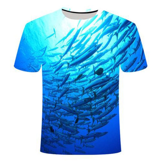 2021 Summer Fishing Graphic t-shirt For Men Fashion Casual Natural Style Pattern T-shirt New 3D Print Sport Short Sleeve t-shirt