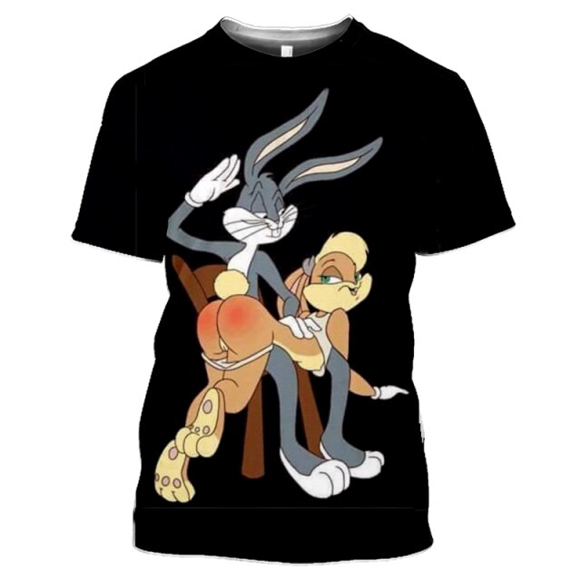 2021 summer new men's O-neck short-sleeved T-shirt fashion 3D printing polyester large size animal cartoon children's shirt