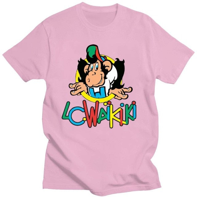 2021 New LC Waikiki Monkey Pattern 100% Cotton T-Shirt Unisex Summer Short-Sleeved Daily Casual T-Shirt Interesting And Cute Top