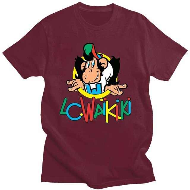 2021 New LC Waikiki Monkey Pattern 100% Cotton T-Shirt Unisex Summer Short-Sleeved Daily Casual T-Shirt Interesting And Cute Top