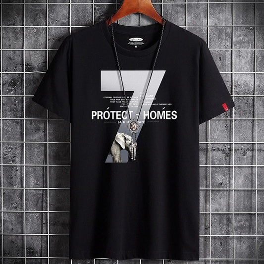 New T Shirt for Men 2021 Summer Fitness White O Neck Oversized Goth Punk Vintage Hip Hop Couples Men Clothing Male T-shirt Tops