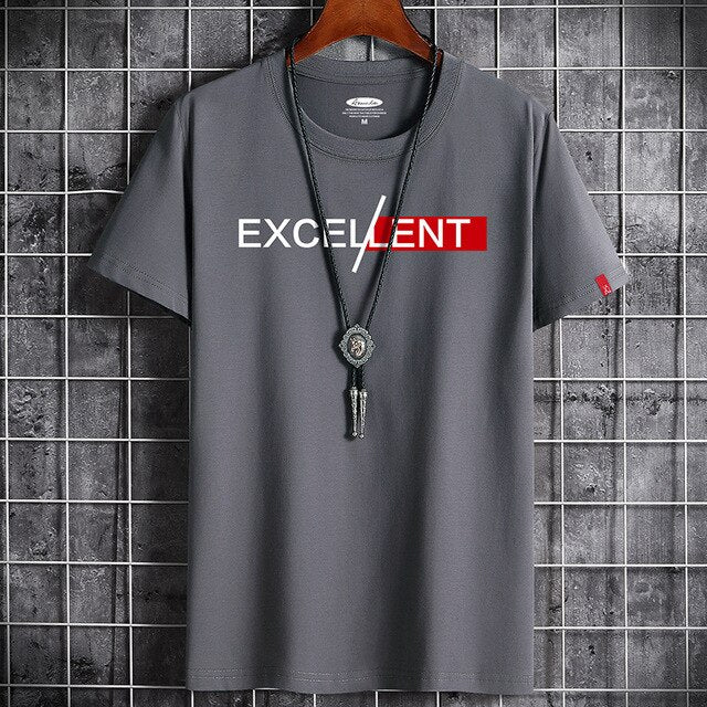 2021 Newest T Shirt for Men Clothing Fitness White Anime O Neck Man T-shirt For Male Oversized S-6XL New Men T-shirts Goth Punk