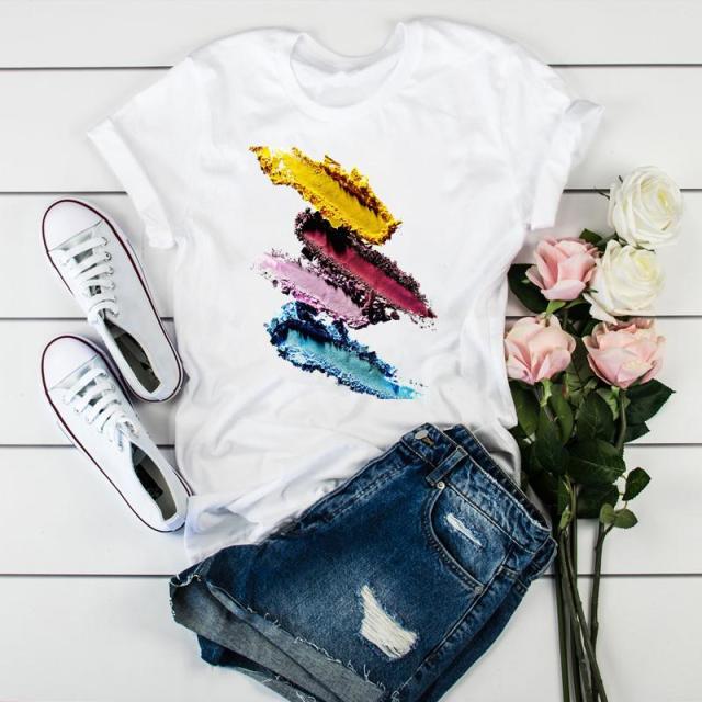 Women 2021 3D Print 90s  Fashion Tops Tumblr Tshirts T Clothes Shirt Womens Ladies Graphic Female Tee T-Shirt Clothing