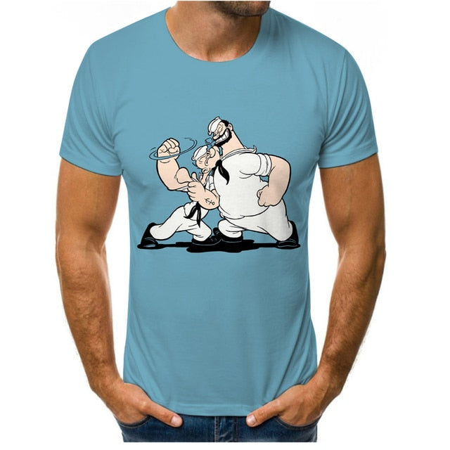 2021 Summer Hot Sale Men's and Women's T-shirt Fashion 3D Handsome funny Casual Sports T-shirt Short Sleeve O-neck T-shirt