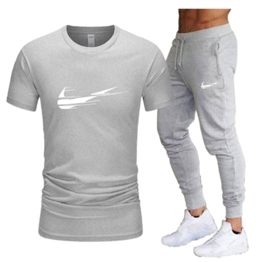 Men's Tracksuit men's sets Men's T-shirt + Men's Shorts men's clothing suits  tracksuit men Short Sleeve Male Sets Casual Suit