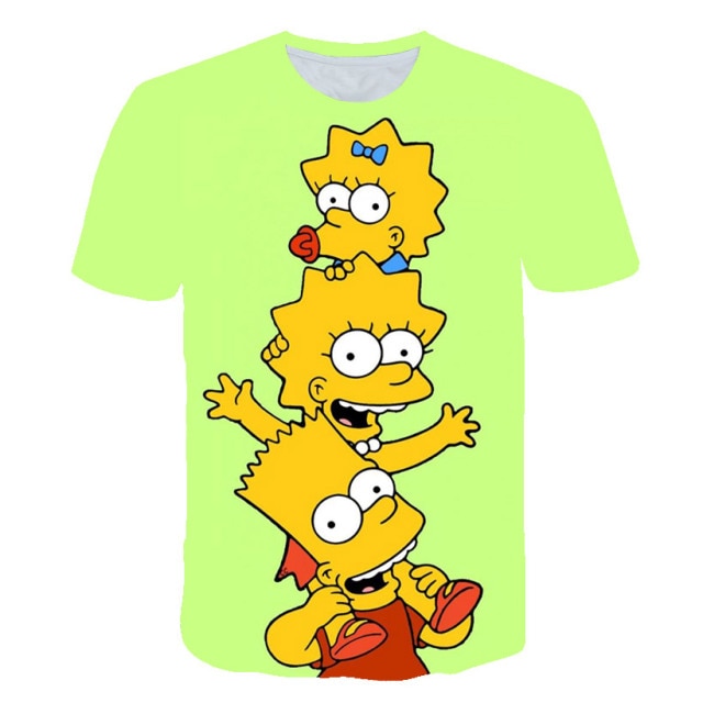 2021 New Men's 3D T-Shirt Teenager Children Cartoon Top 3DT Shirt Harajuku Men's and Women's Casual Shirt