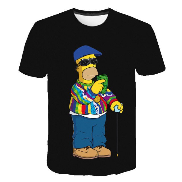 2021 New Men's 3D T-Shirt Teenager Children Cartoon Top 3DT Shirt Harajuku Men's and Women's Casual Shirt