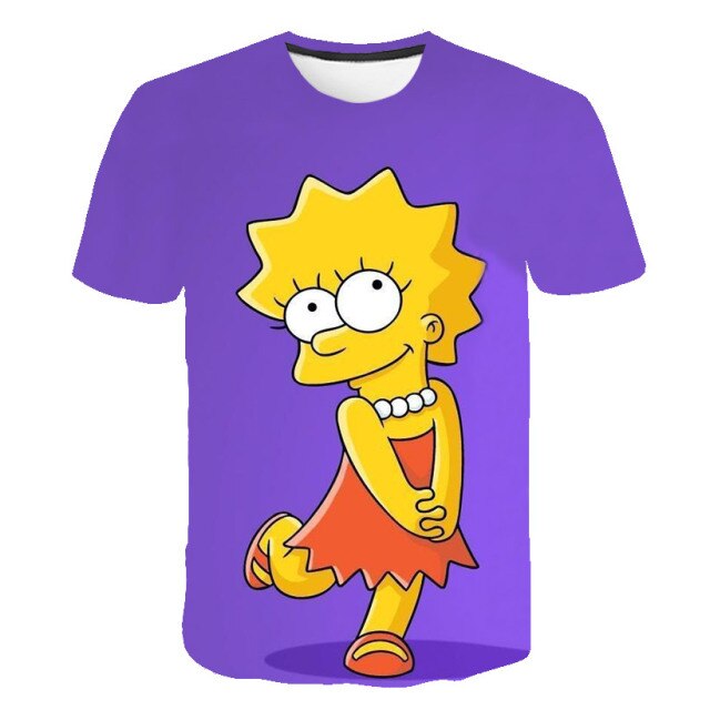 2021 New Men's 3D T-Shirt Teenager Children Cartoon Top 3DT Shirt Harajuku Men's and Women's Casual Shirt