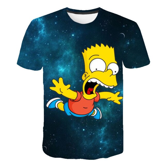2021 New Men's 3D T-Shirt Teenager Children Cartoon Top 3DT Shirt Harajuku Men's and Women's Casual Shirt
