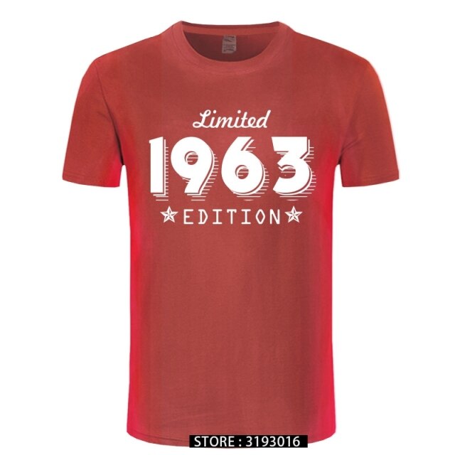 1963 Limited Edition Gold Design Men's Black T-SHIRT Cool Casual pride t shirt men Unisex New Fashion tshirt Loose Size