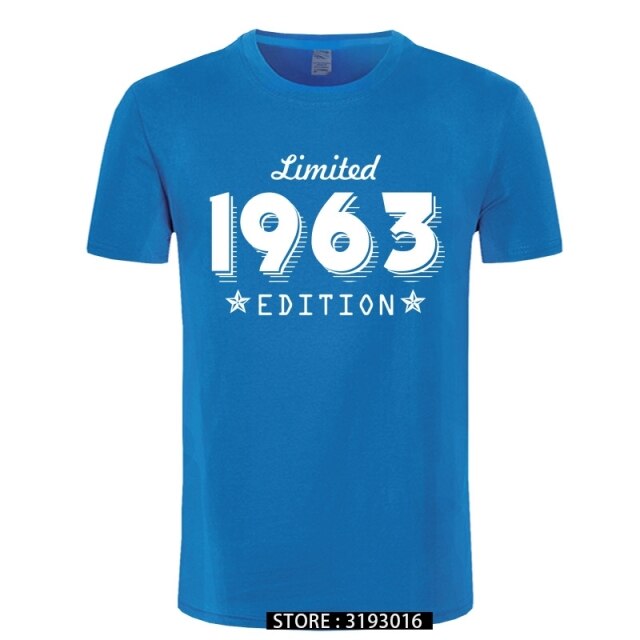 1963 Limited Edition Gold Design Men's Black T-SHIRT Cool Casual pride t shirt men Unisex New Fashion tshirt Loose Size