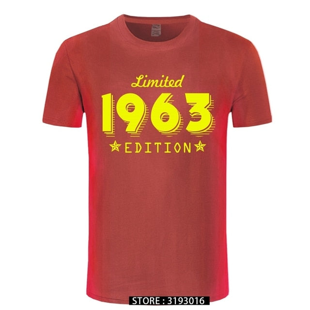 1963 Limited Edition Gold Design Men's Black T-SHIRT Cool Casual pride t shirt men Unisex New Fashion tshirt Loose Size