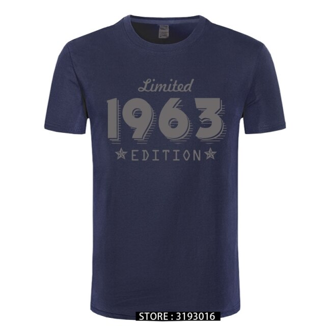 1963 Limited Edition Gold Design Men's Black T-SHIRT Cool Casual pride t shirt men Unisex New Fashion tshirt Loose Size