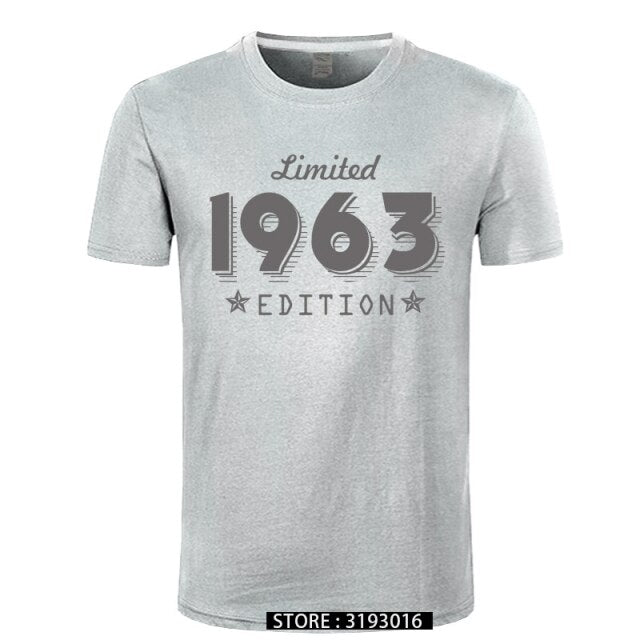 1963 Limited Edition Gold Design Men's Black T-SHIRT Cool Casual pride t shirt men Unisex New Fashion tshirt Loose Size
