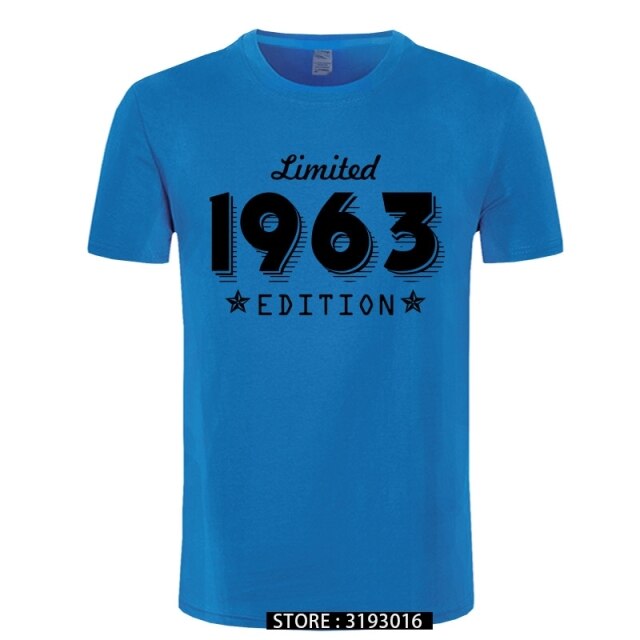 1963 Limited Edition Gold Design Men's Black T-SHIRT Cool Casual pride t shirt men Unisex New Fashion tshirt Loose Size