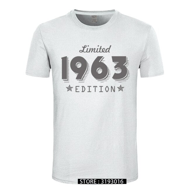 1963 Limited Edition Gold Design Men's Black T-SHIRT Cool Casual pride t shirt men Unisex New Fashion tshirt Loose Size
