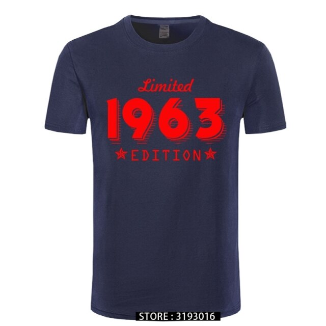 1963 Limited Edition Gold Design Men's Black T-SHIRT Cool Casual pride t shirt men Unisex New Fashion tshirt Loose Size