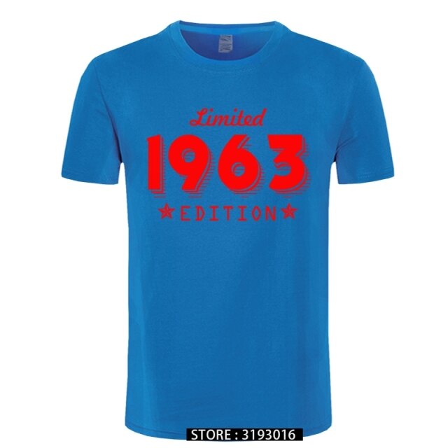 1963 Limited Edition Gold Design Men's Black T-SHIRT Cool Casual pride t shirt men Unisex New Fashion tshirt Loose Size