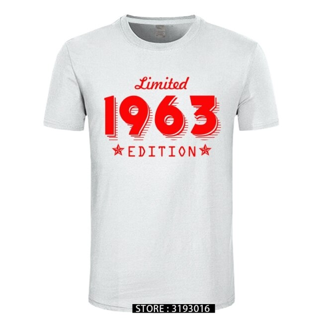 1963 Limited Edition Gold Design Men's Black T-SHIRT Cool Casual pride t shirt men Unisex New Fashion tshirt Loose Size