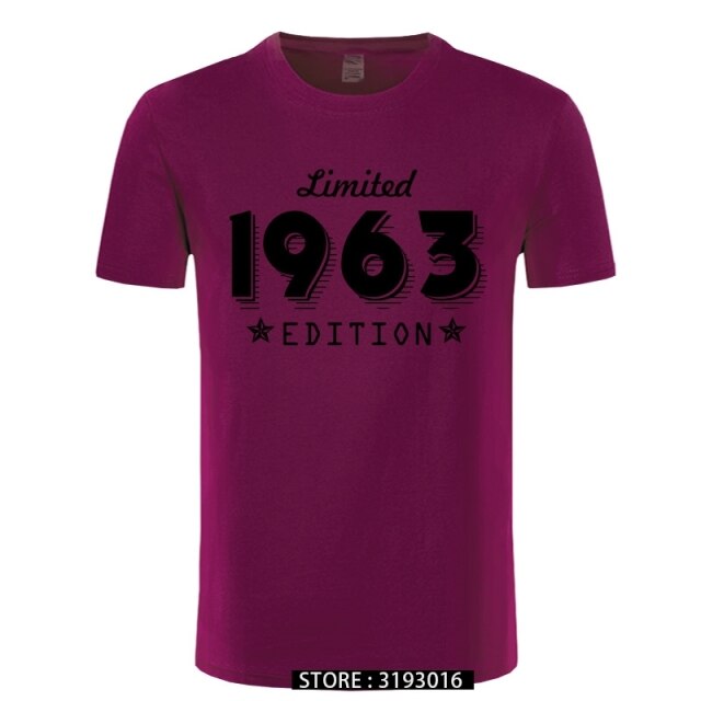 1963 Limited Edition Gold Design Men's Black T-SHIRT Cool Casual pride t shirt men Unisex New Fashion tshirt Loose Size