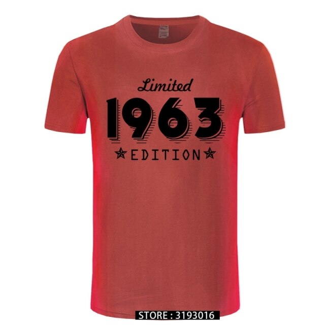 1963 Limited Edition Gold Design Men's Black T-SHIRT Cool Casual pride t shirt men Unisex New Fashion tshirt Loose Size