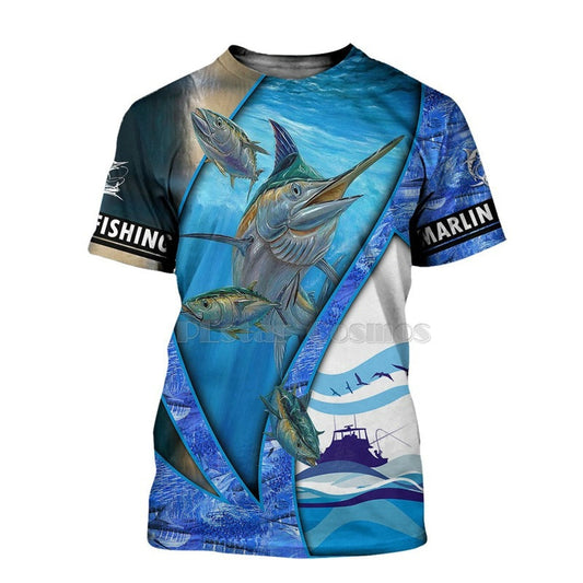 2021 New Fashion Men's 3d Printing T-shirt New Carp Animal Fisherman Fishing Art Short Sleeve Clothing Unisex
