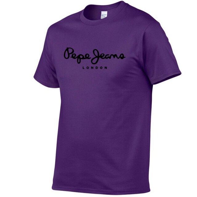 2021 Newest Pepe-Jeans-London Logo T-Shirt Summer Men's /Women's Short Sleeve Popular Tees Shirt Tops Unisex