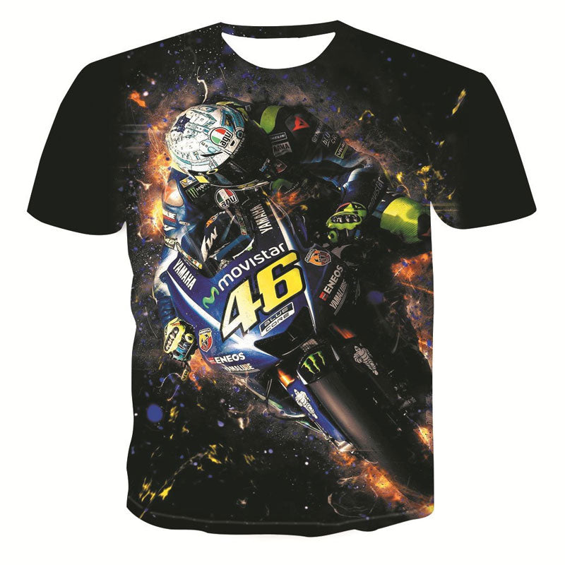 2021 Motorcycle Racer graphic t shirts For Men 3D Print Cool Locomotive Pattern T-shirt Summer Fashion Casual Streetwear Tees