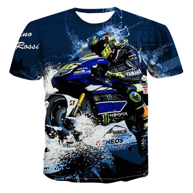 2021 Motorcycle Racer graphic t shirts For Men 3D Print Cool Locomotive Pattern T-shirt Summer Fashion Casual Streetwear Tees