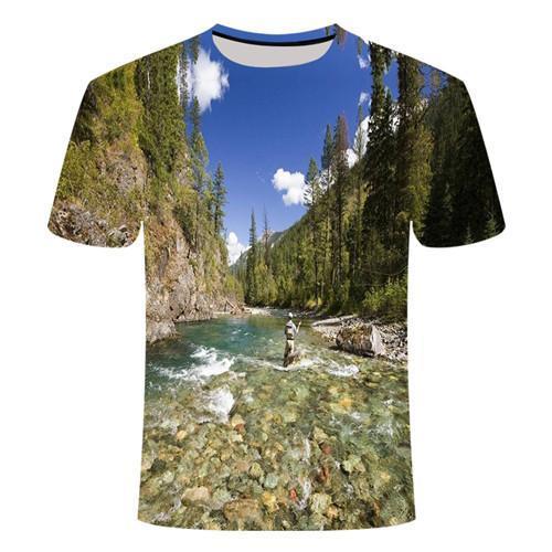2021 new fishing t shirt style casual Digital fish 3D Print t-shirt Men Women tshirt Summer Short Sleeve O-neck Tops&Tees110-6xl