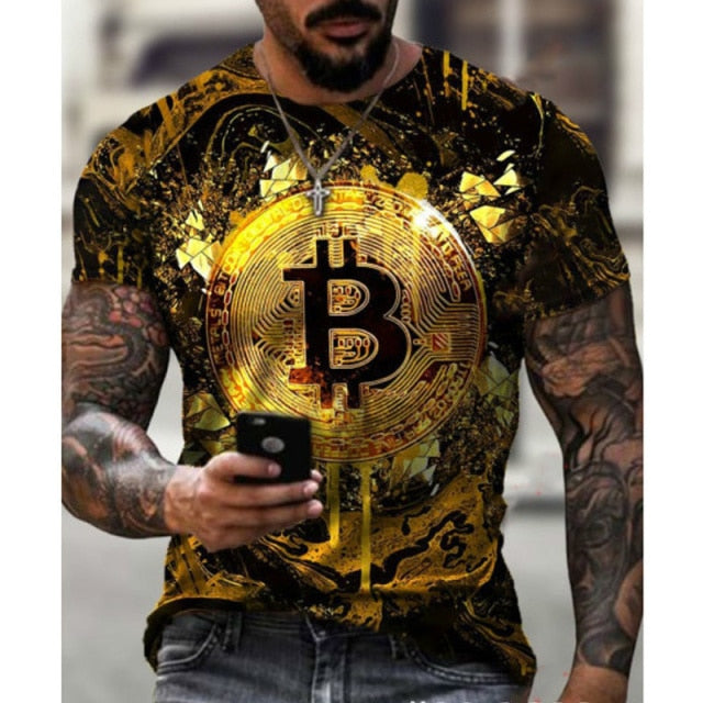 2021 New Men's Summer 3D Printed Compass T-Shirt Hip-Hop Style Large Size T-Shirt Cross Style Short Sleeve Clothing XXS-6XL